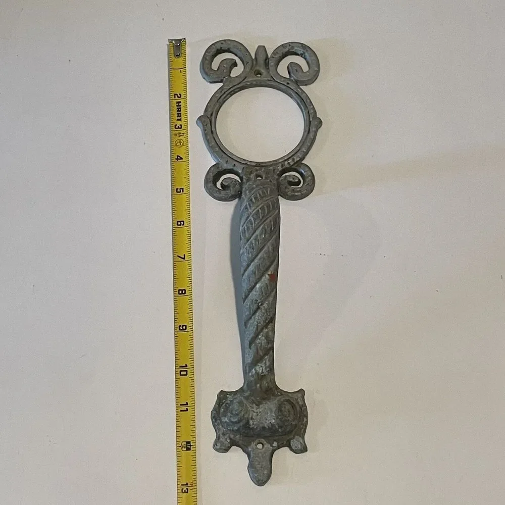 Vintage‎ Aluminum Ornate Door Handles Art Deco Mid-Century 12